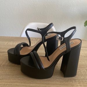 Steve Madden Black Platform Heels